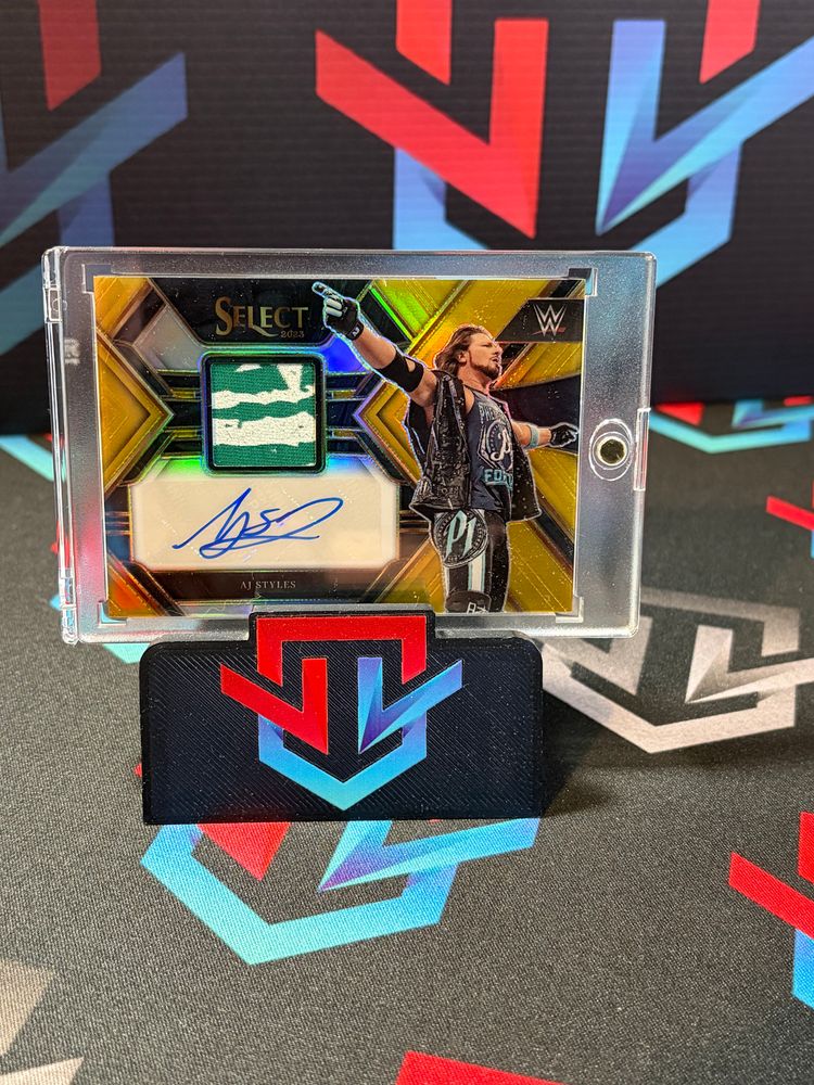 AJ Styles Select 2023 Auto/Relic Gold /10 imagen 1
